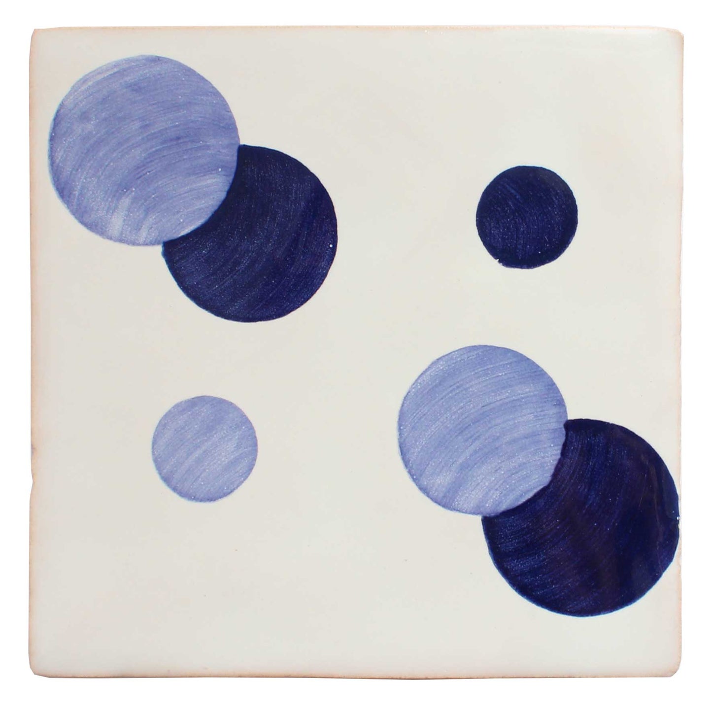 Hand painted Domino pattern tiles