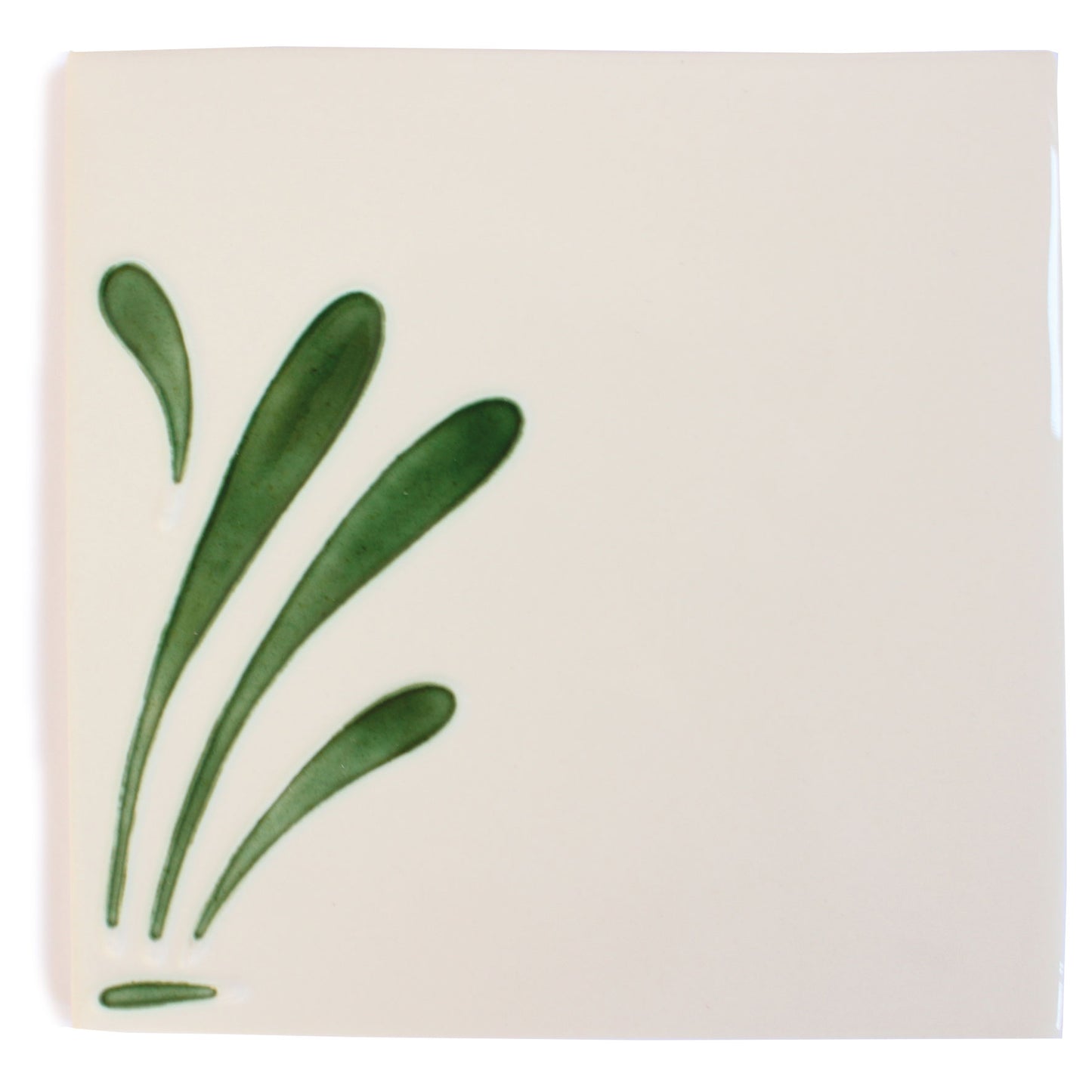 Spray hand painted tiles in Pine