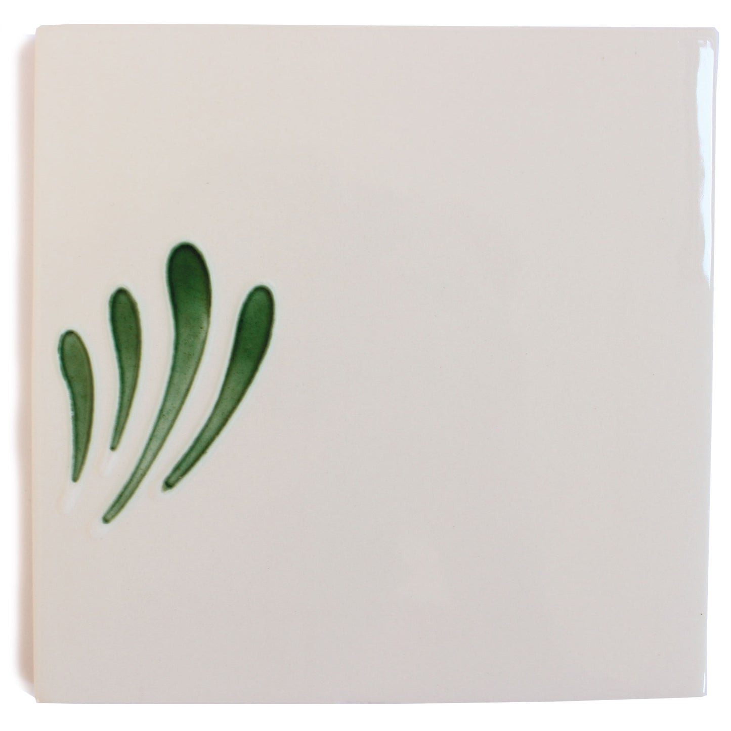 Spray hand painted tiles in Pine