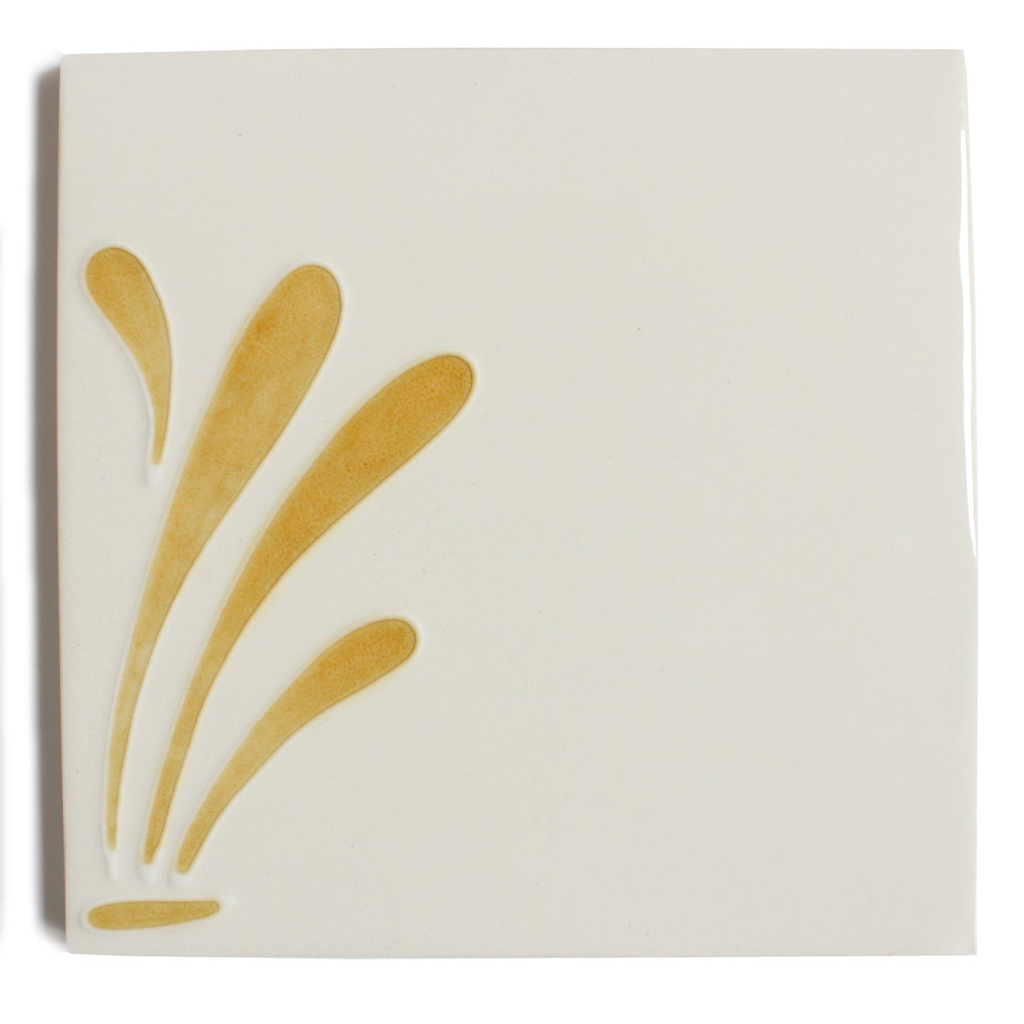 Spray hand painted tiles in Honey