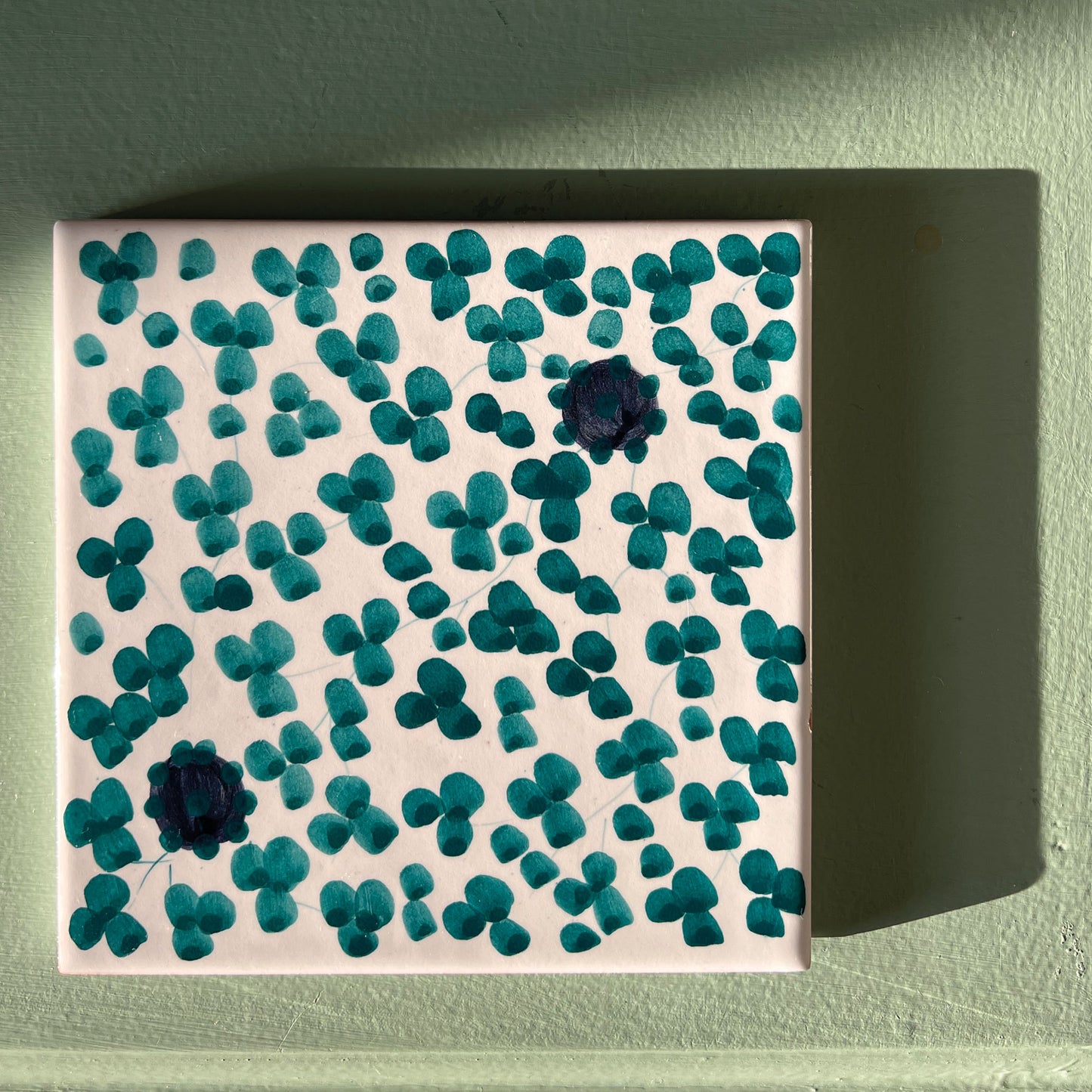 Hand painted Arabesque tiles