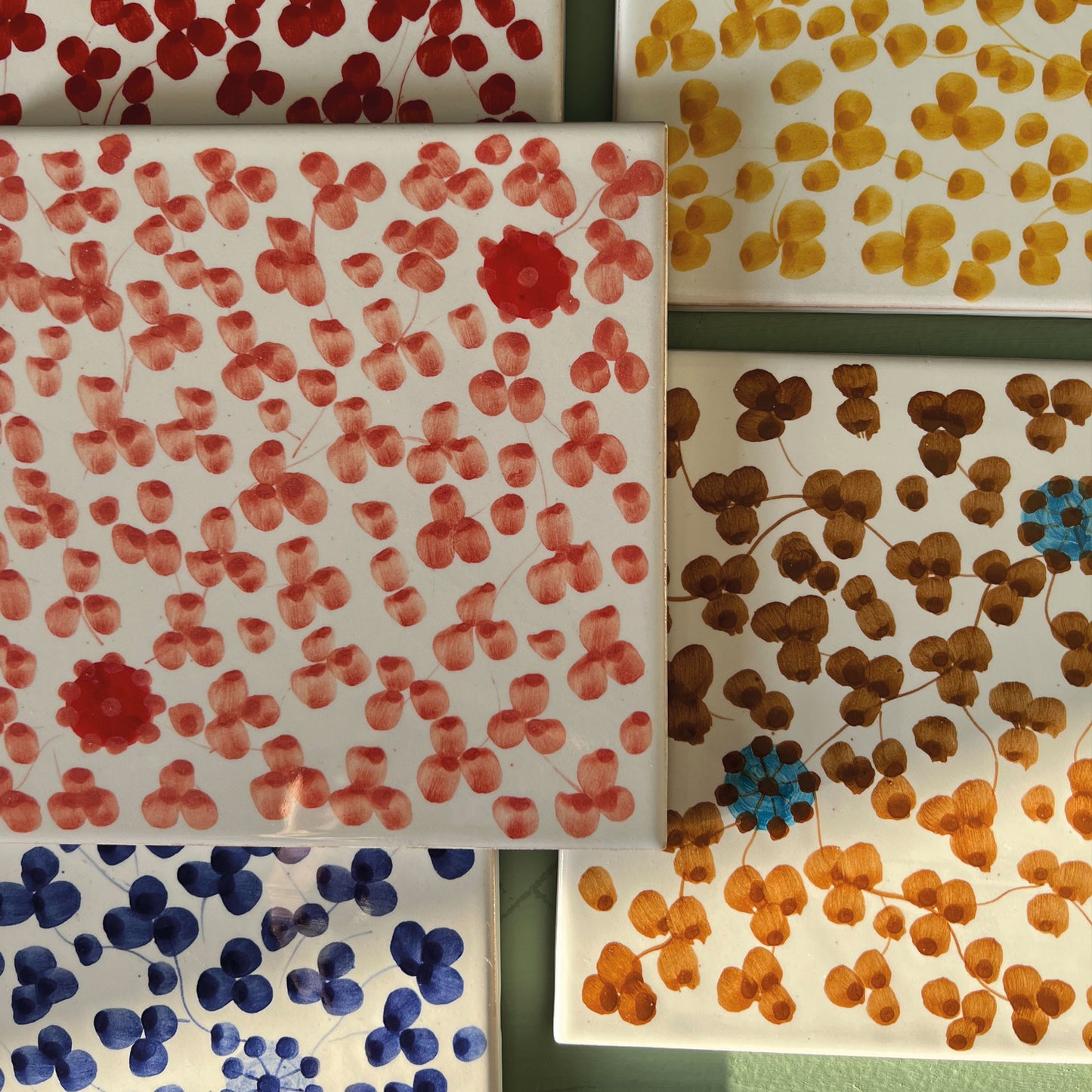 Hand painted Arabesque tiles