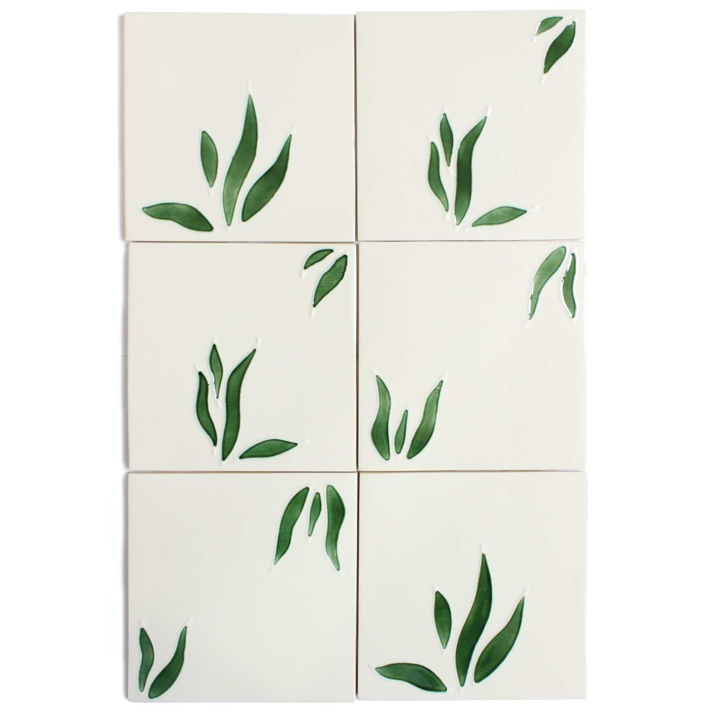 Pomegranate hand painted tiles in Pine