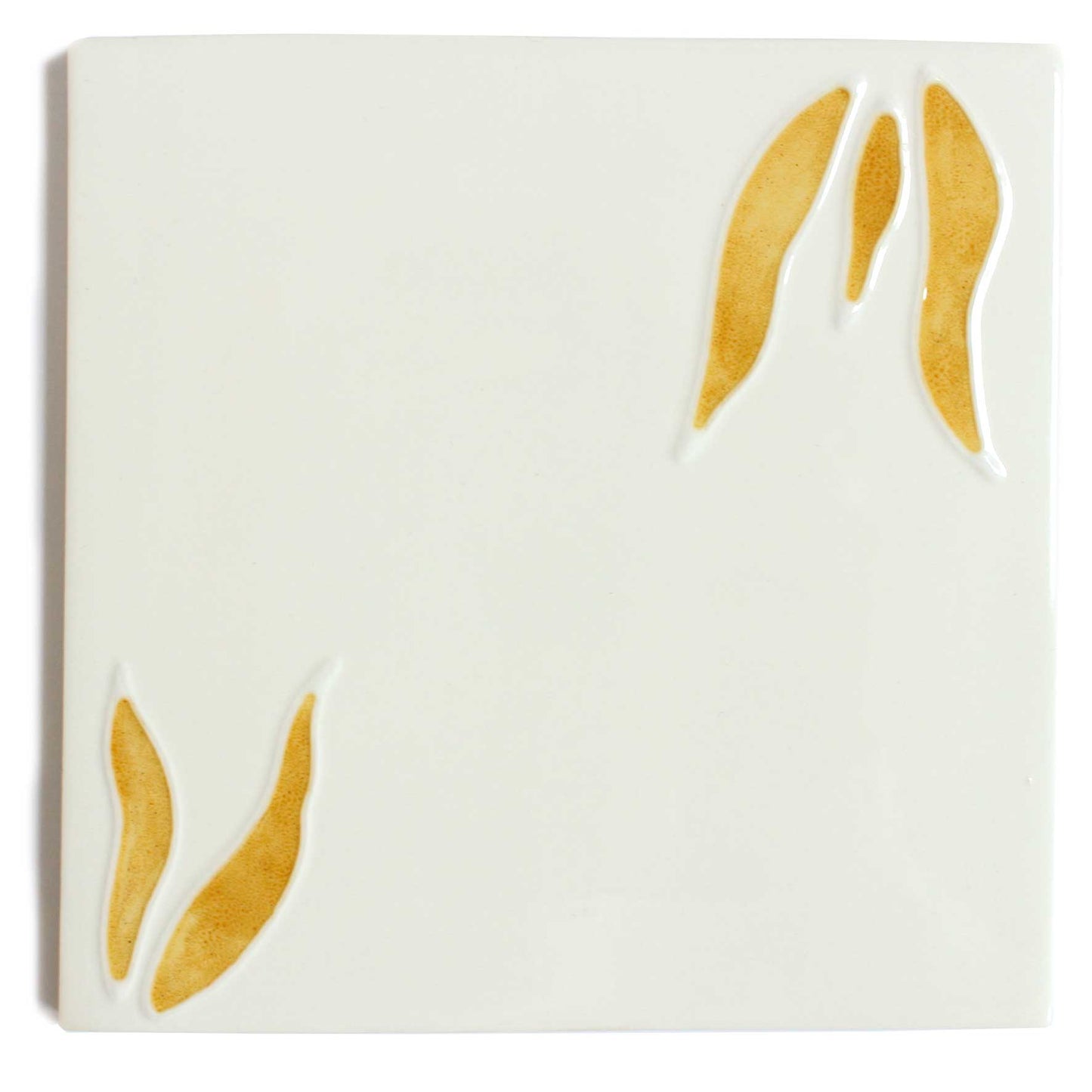 Pomegranate hand painted tiles in Honey