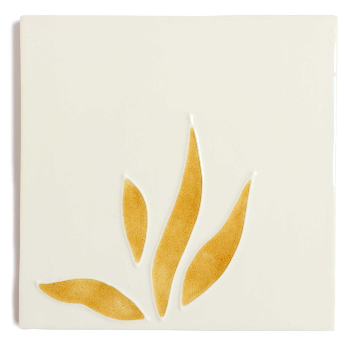 Pomegranate hand painted tiles in Honey