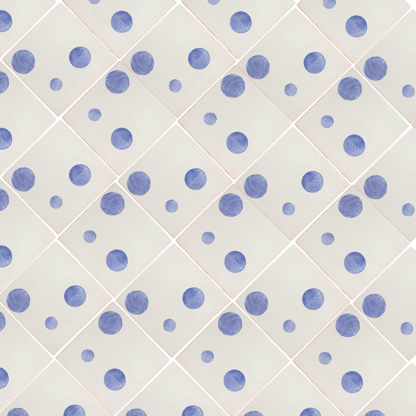 Hand painted Spot pattern tiles