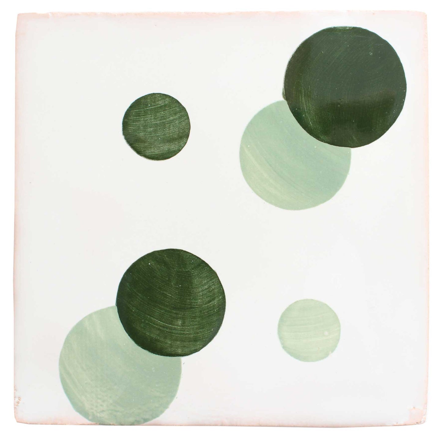 Hand painted Domino pattern tiles