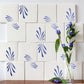 Spray hand painted tiles in Blue