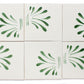 Spray hand painted tiles in Pine