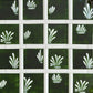 Spray hand painted tiles in Holly