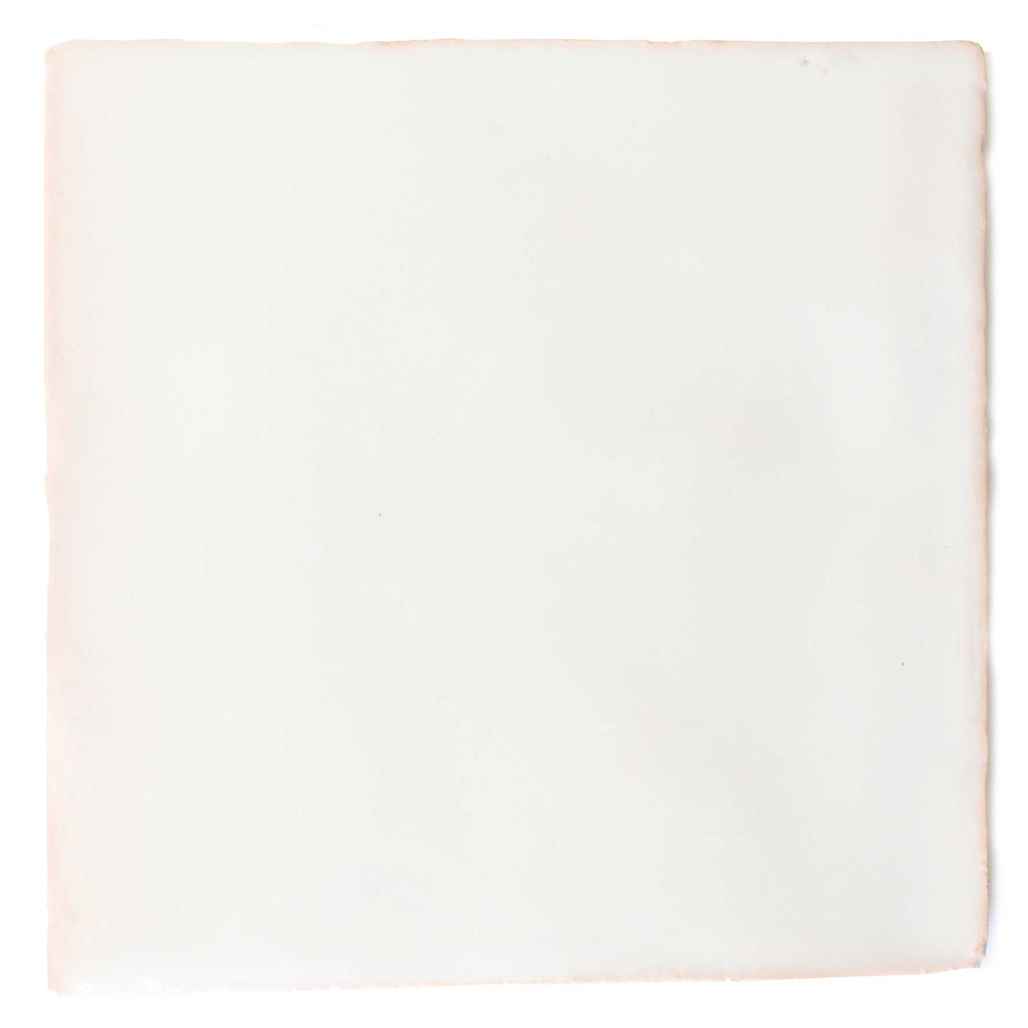 Off-White Glazed Terracotta Tile