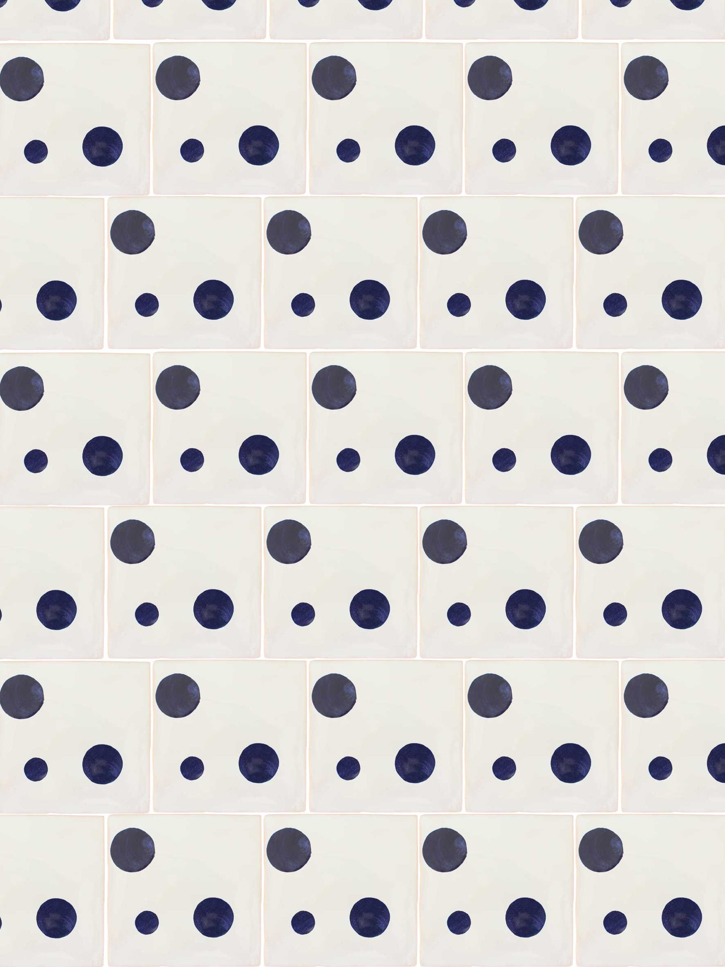 Hand painted Spot pattern tiles