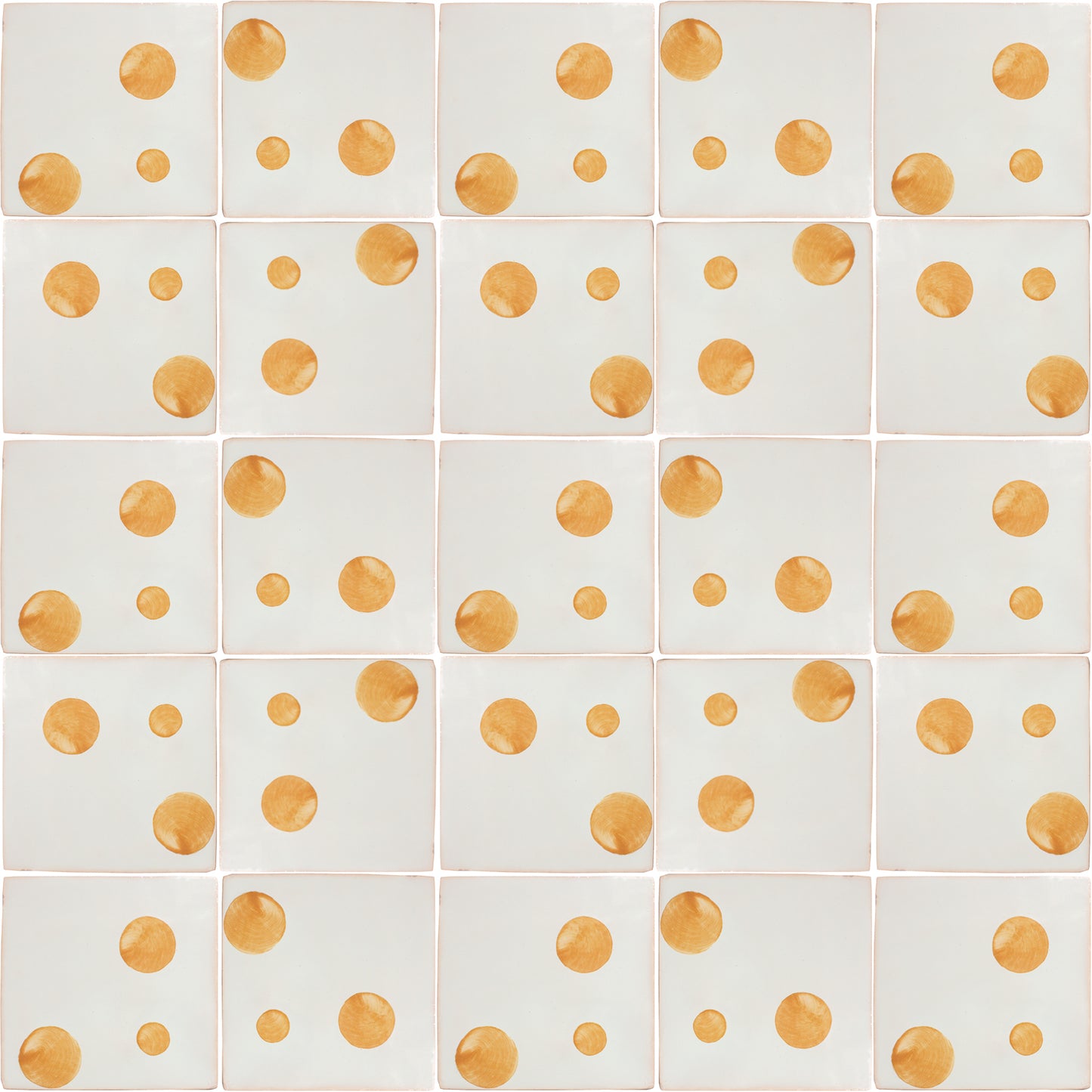 Hand painted Spot pattern tiles