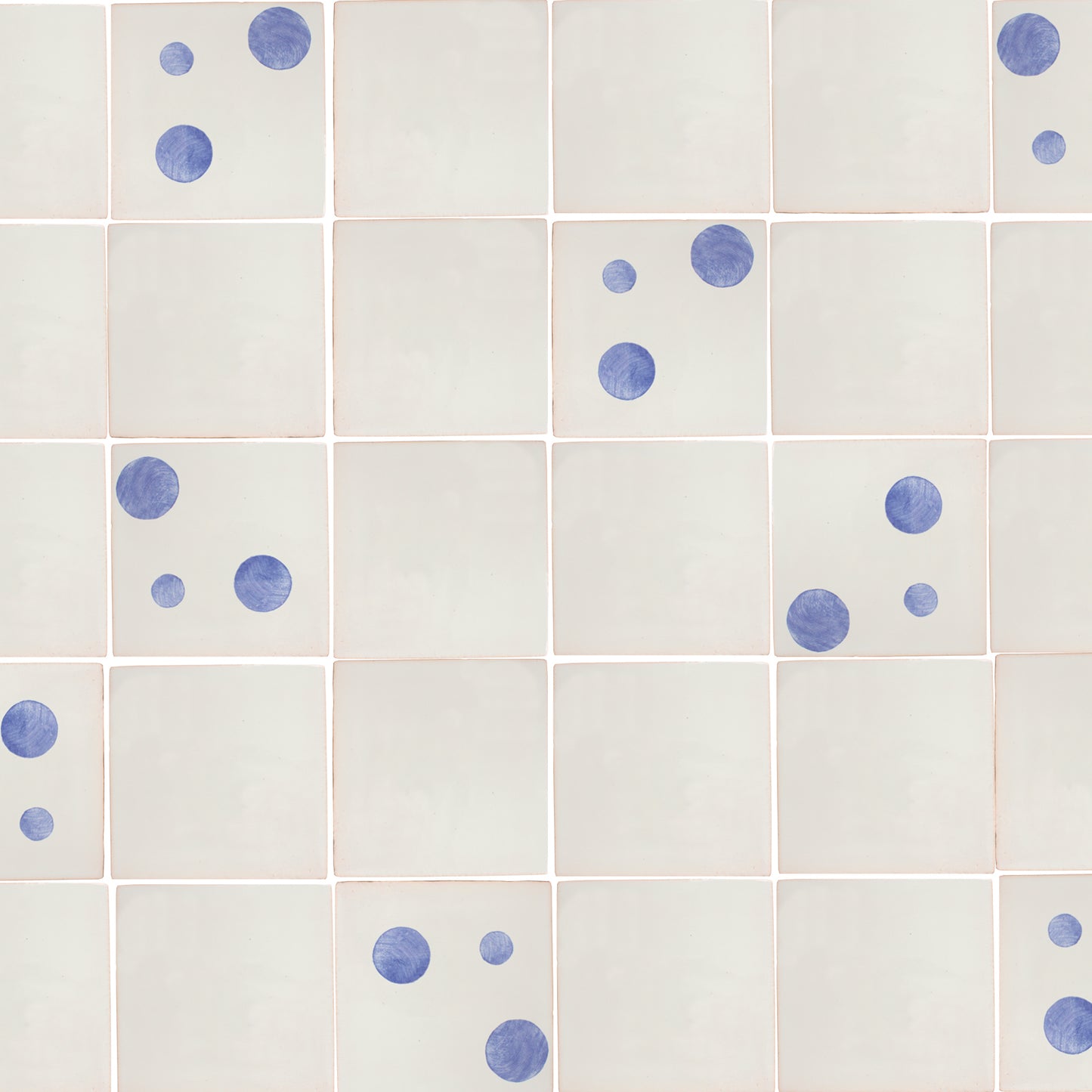 Hand painted Spot pattern tiles